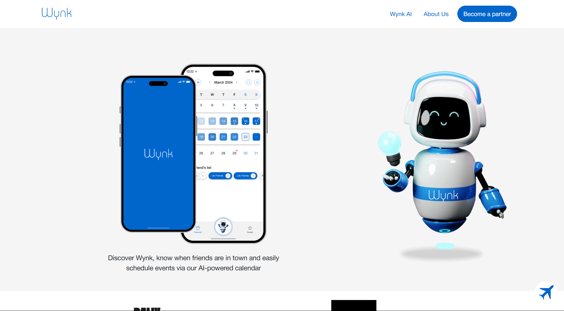 Wynk App Website Screenshot