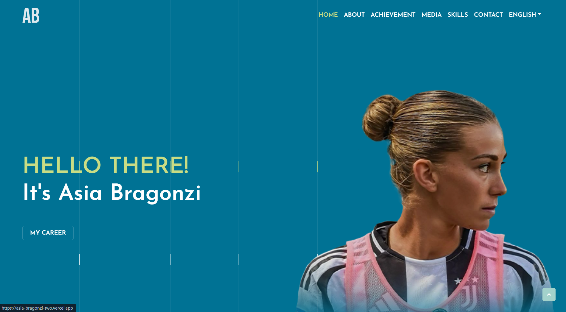 Asia Bragonzi Website Screenshot
